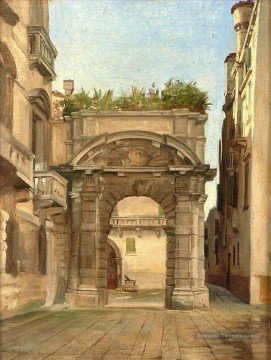  jules art - Entrée du Palais Morosini à San Salvator Venise Jean Jules Antoine Lecomte du Nouy réalisme orientaliste